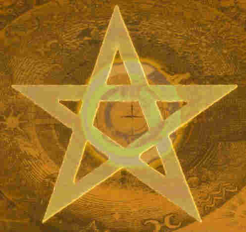 Pentagramm, moderne Darstellung,