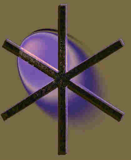 Hagal - Rune, moderne Darstellung,
